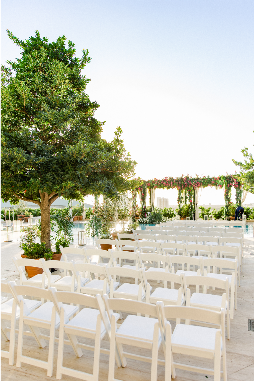 Rooftop Pool Deck Ceremony