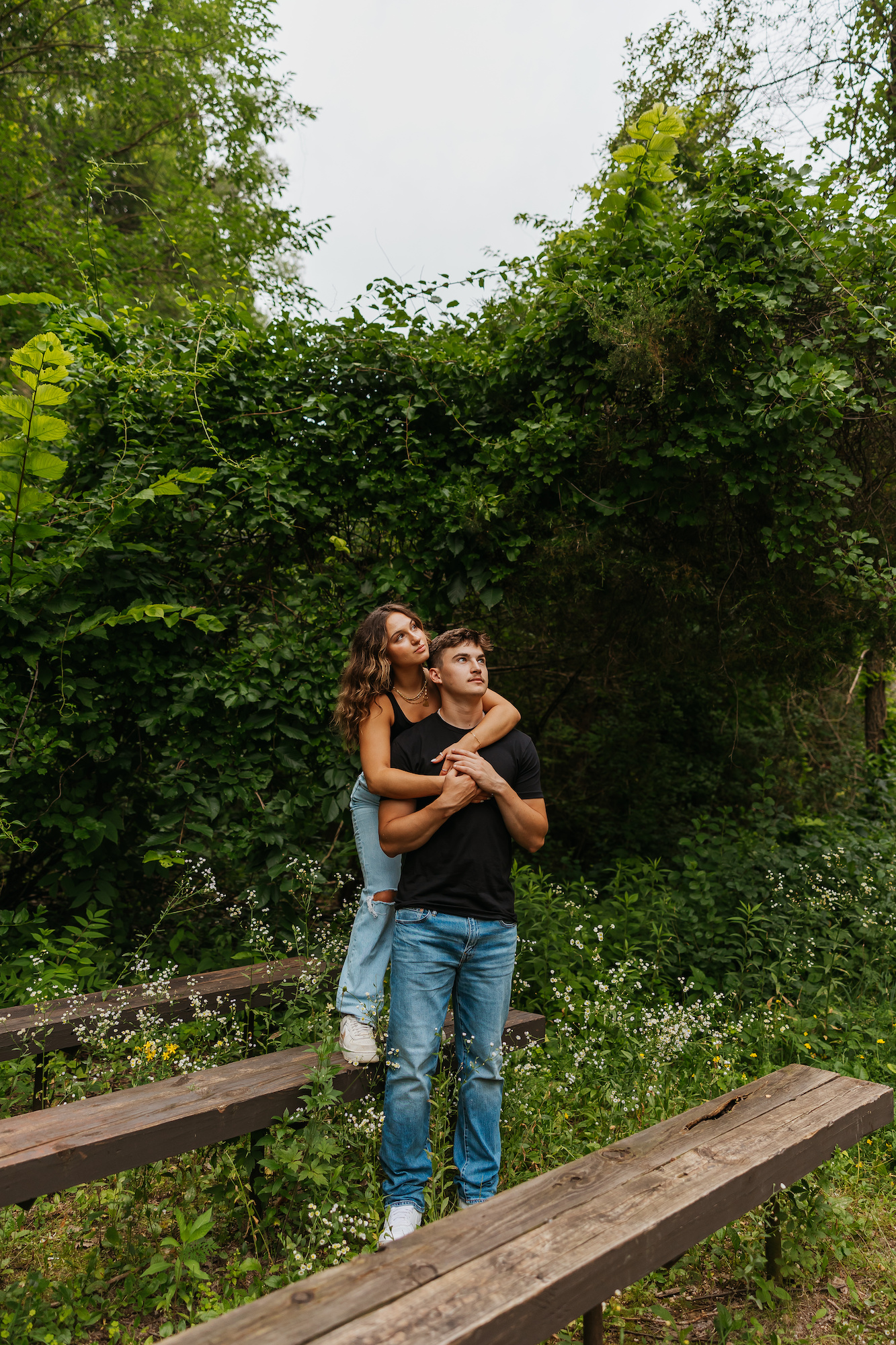 couple standing together outdoors