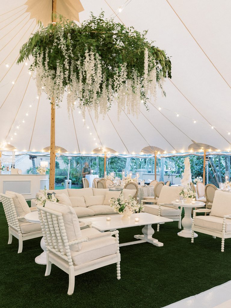 Lounge Furniture setup for a wedding