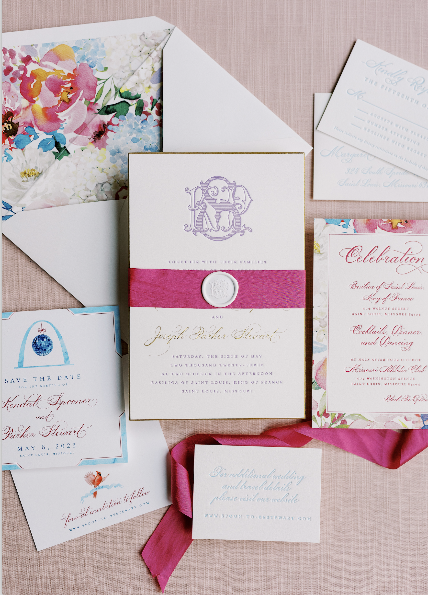 Ledgewood Fine Stationery Invitations for Wedding in Saint Louis, Missouri