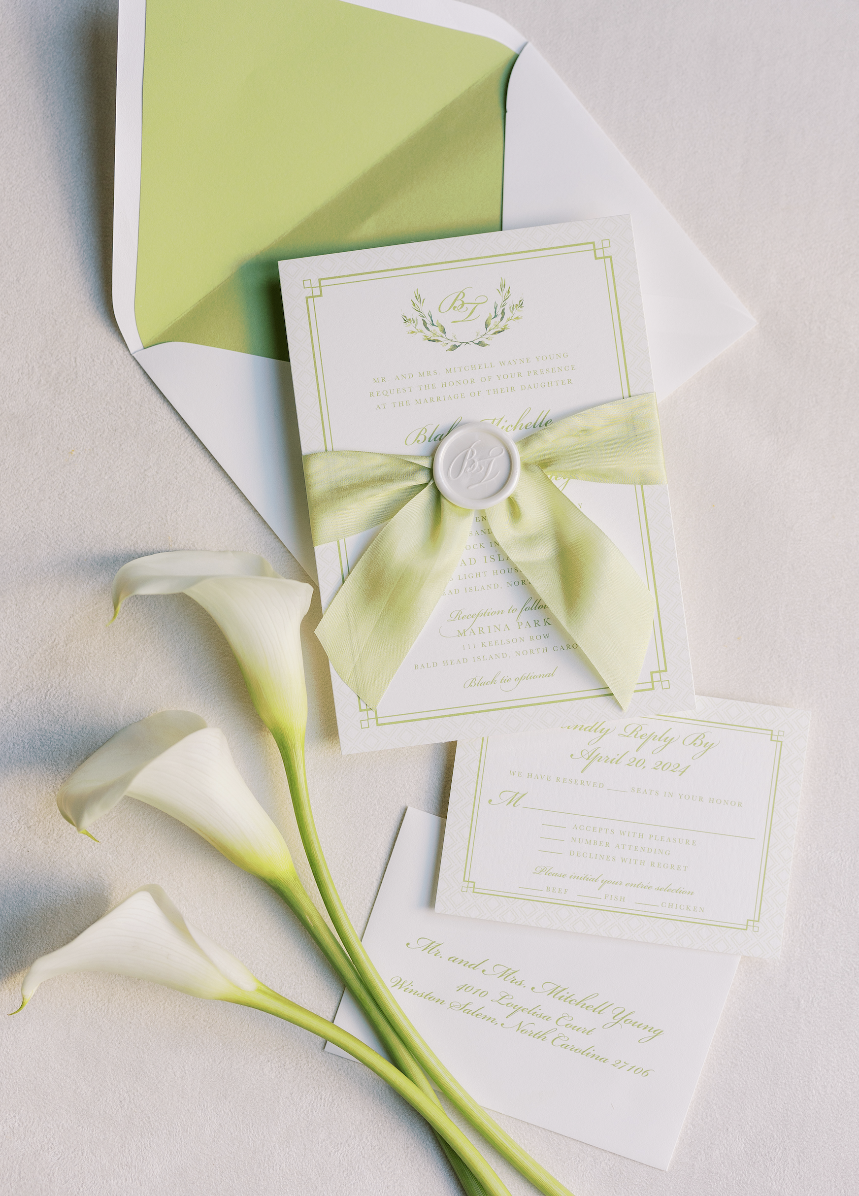 Wedding Suite for a Wedding in North Carolina