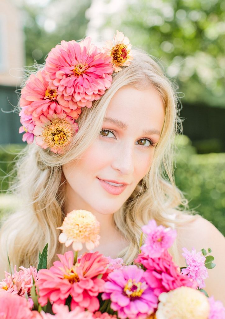 bramble & bee floral hair piece