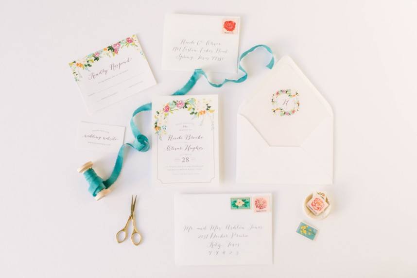 houston invitation designer paper tie affair
