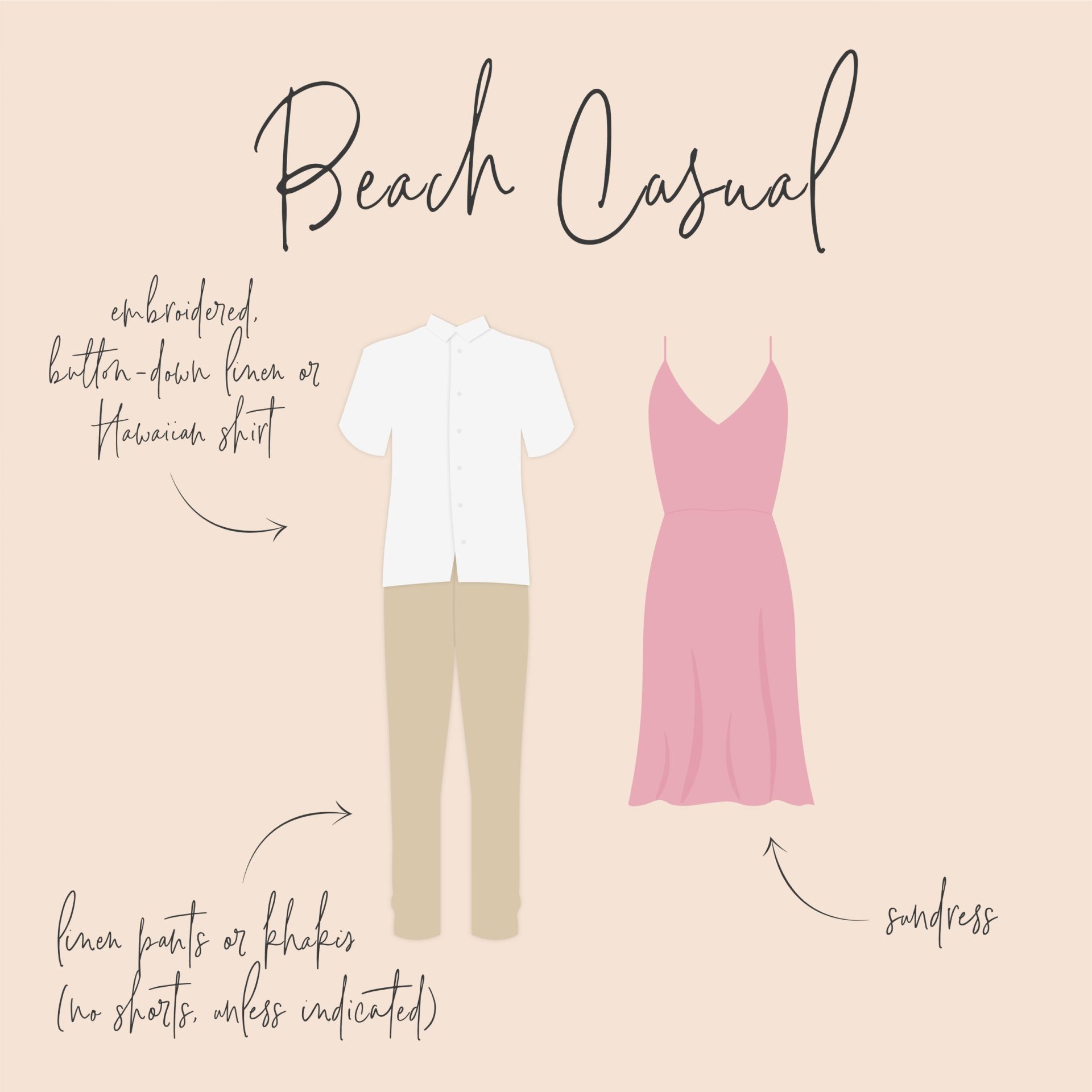 beach casual wedding 