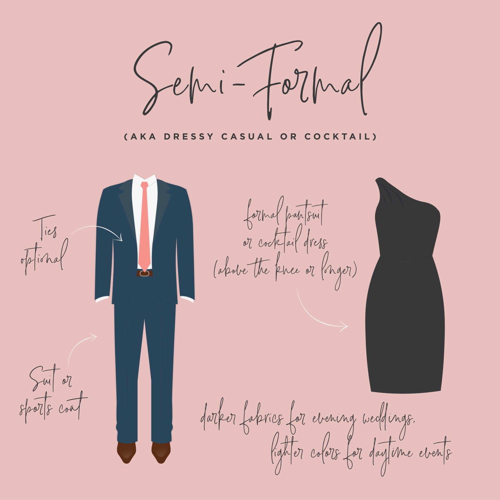 semi-formal wedding 