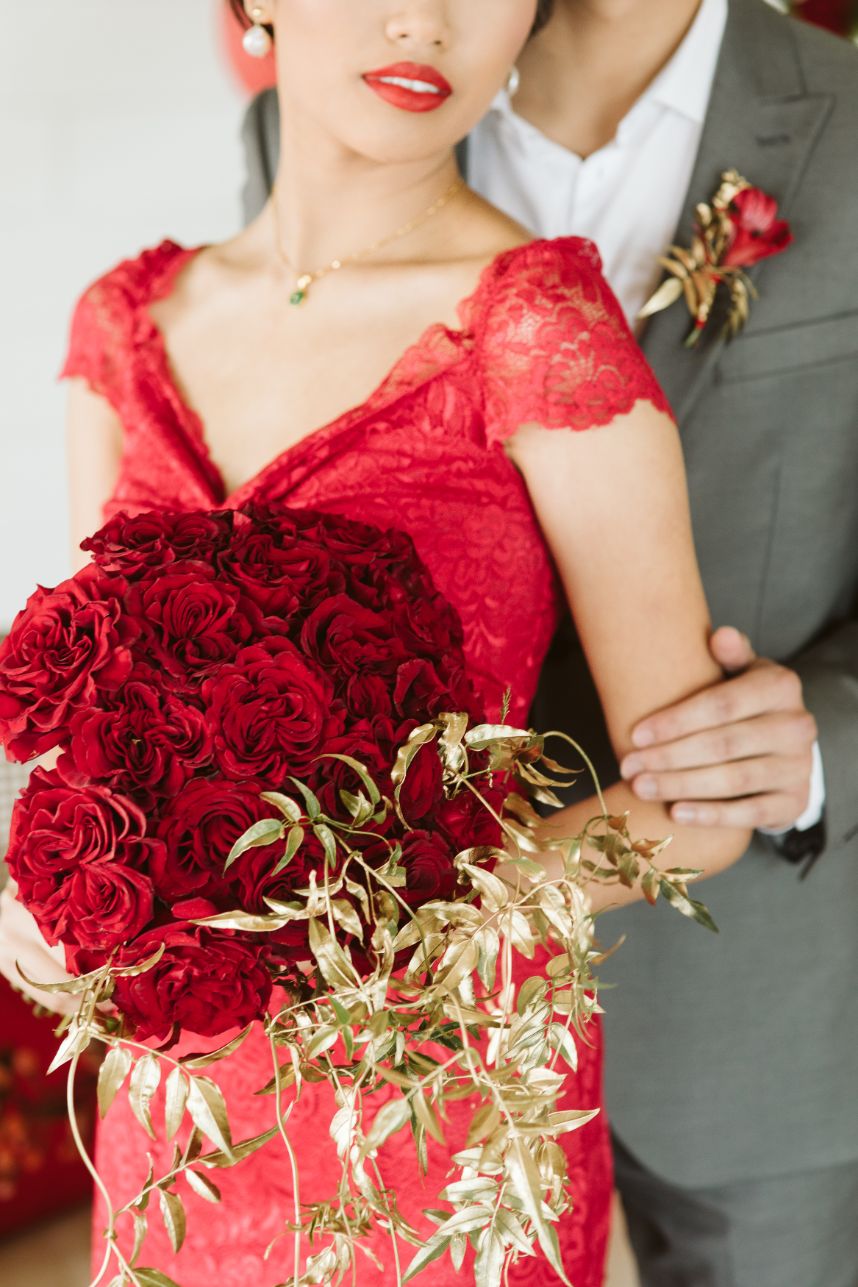 red bouquet