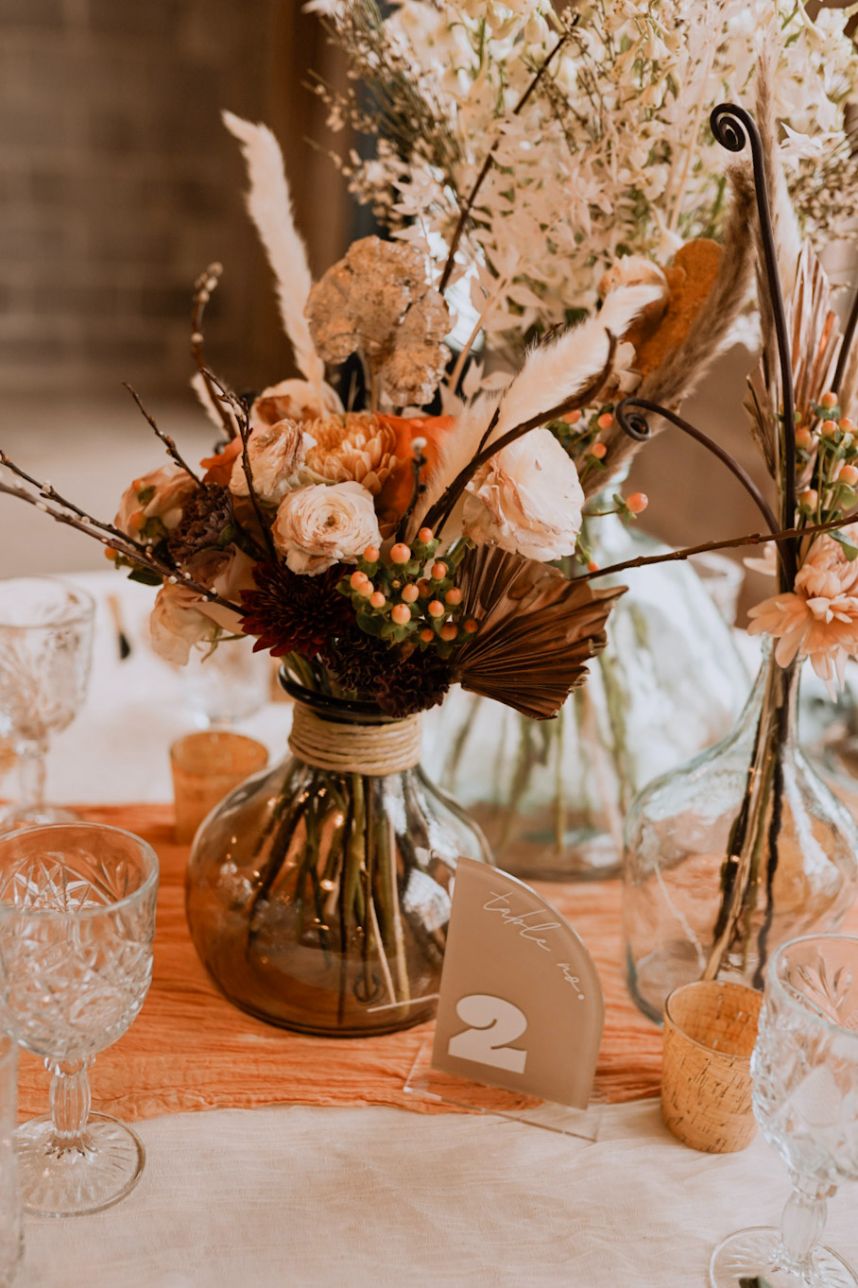 small boho centerpiecees