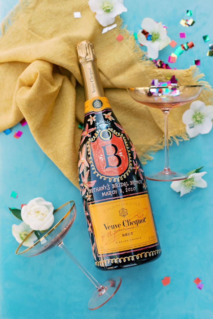 adorable champagne bottle