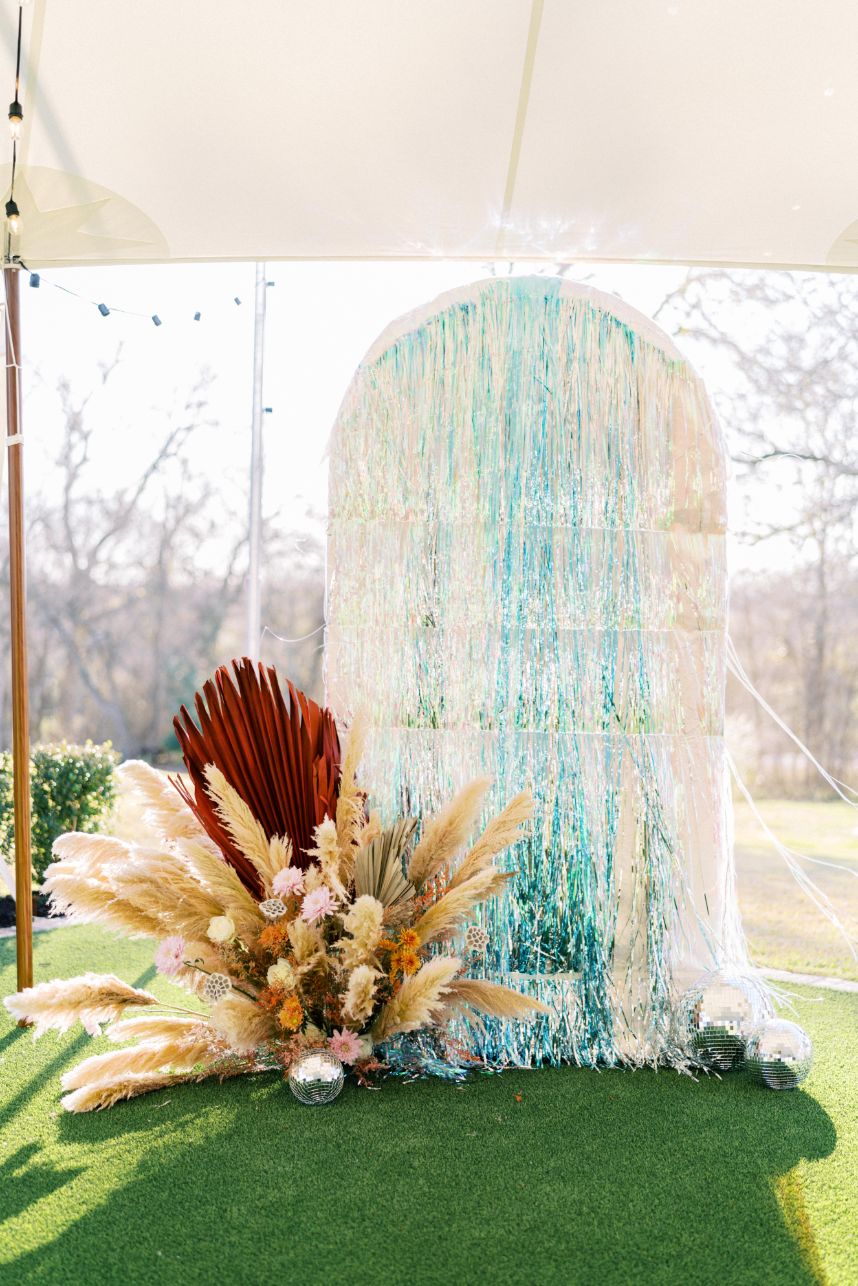 boho disco wedding