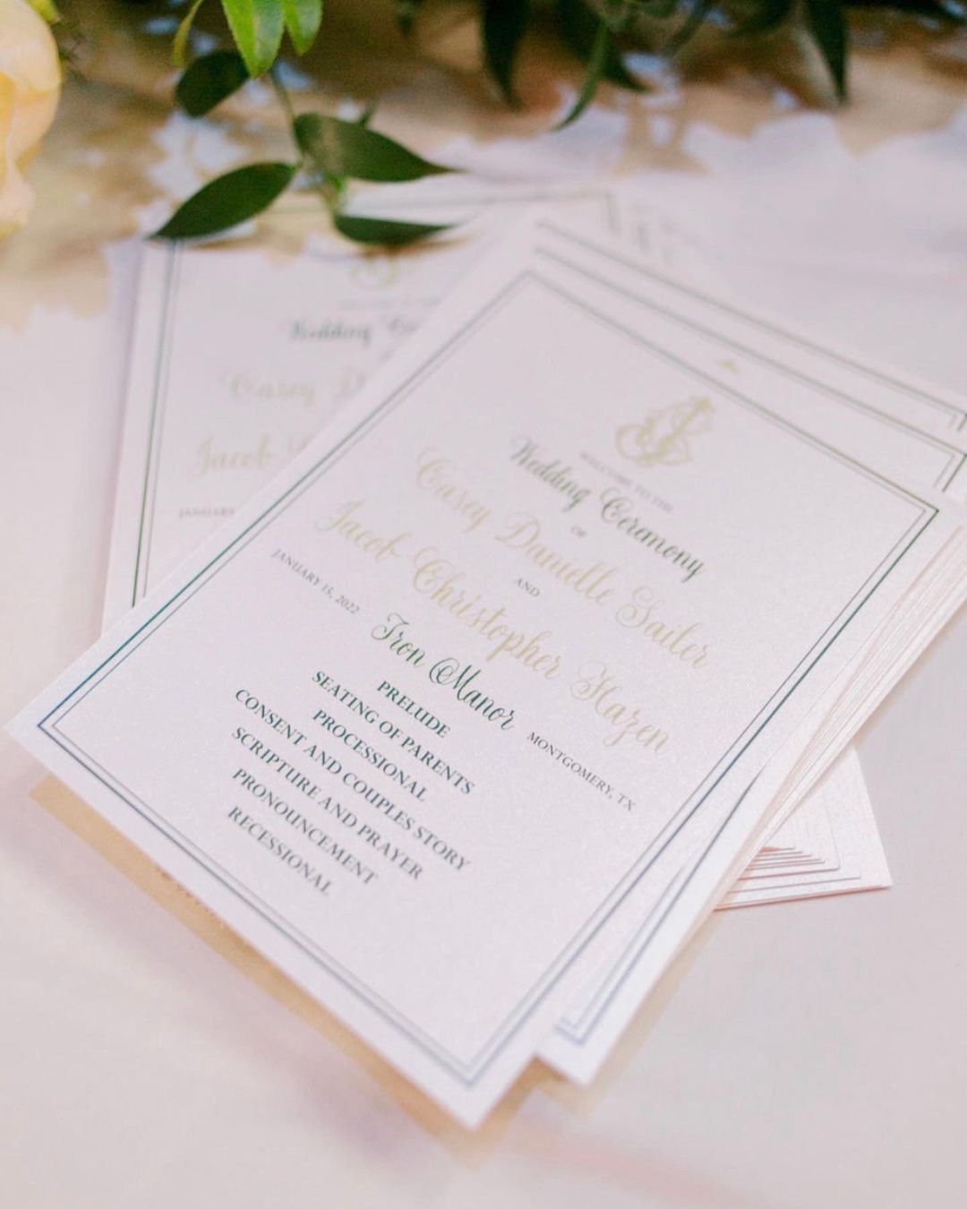 Wedding Essentials - Programs by Jo's Paper Kitchen