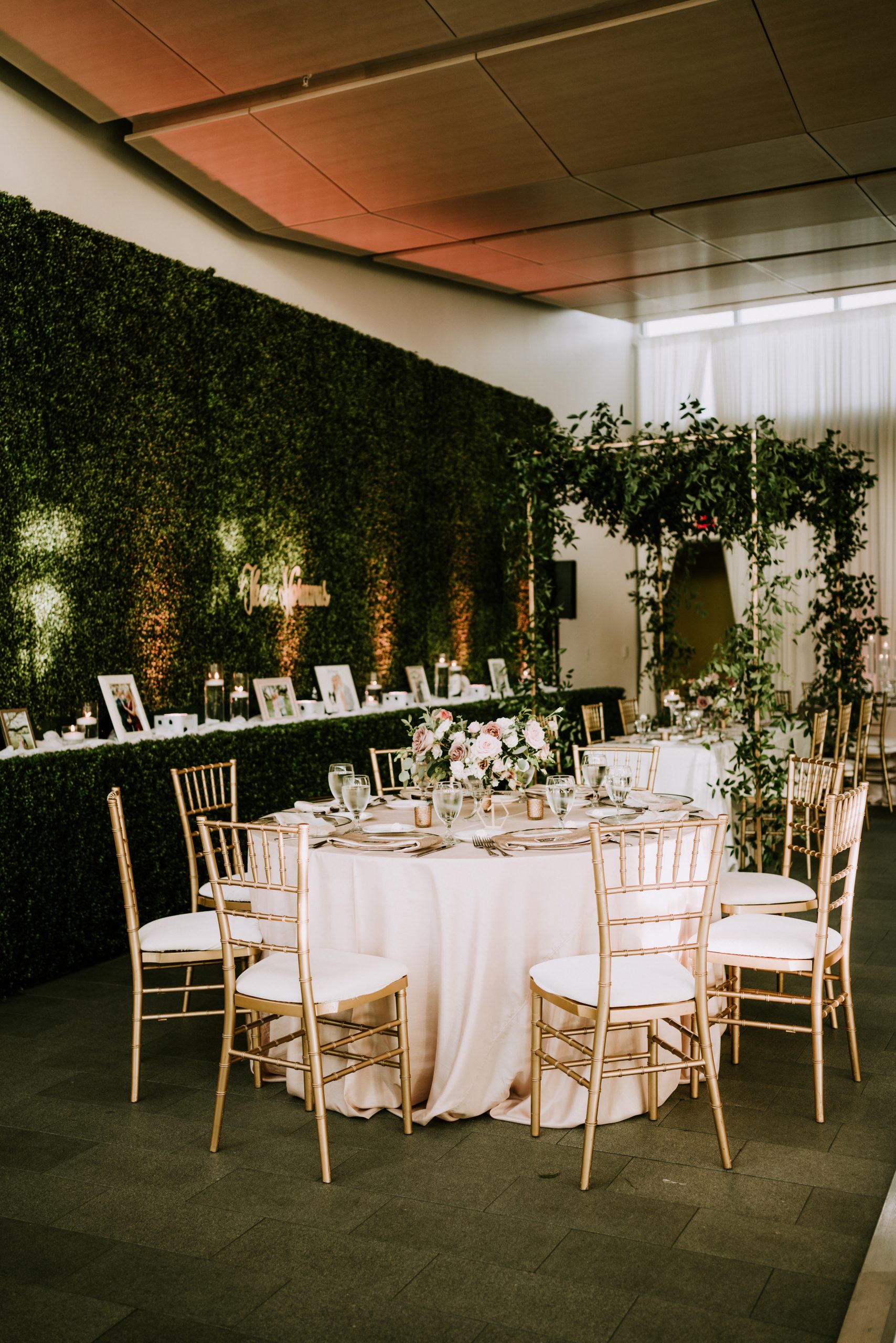 indoor garden wedding