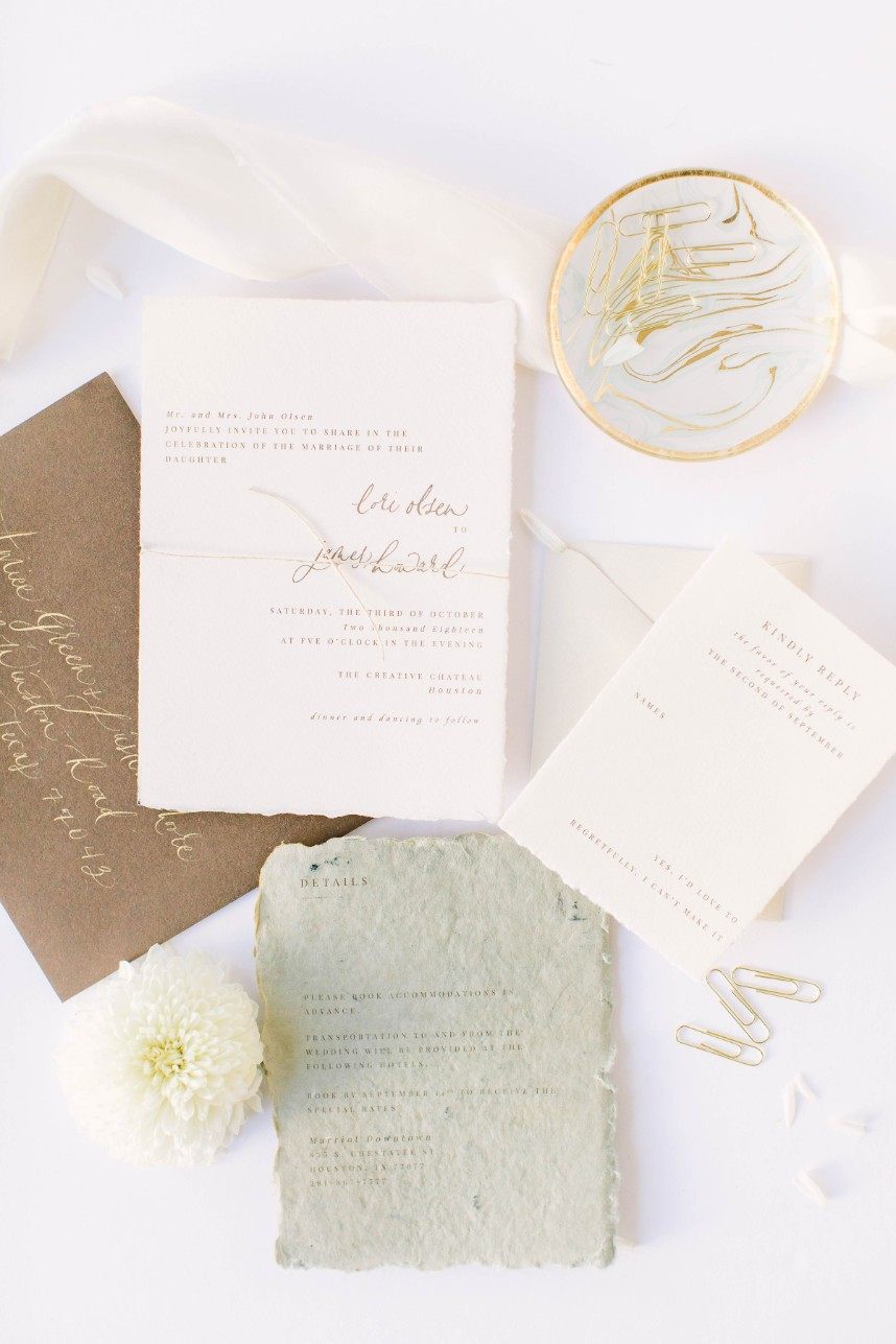 houston wedding invitation designer memory lane paperie