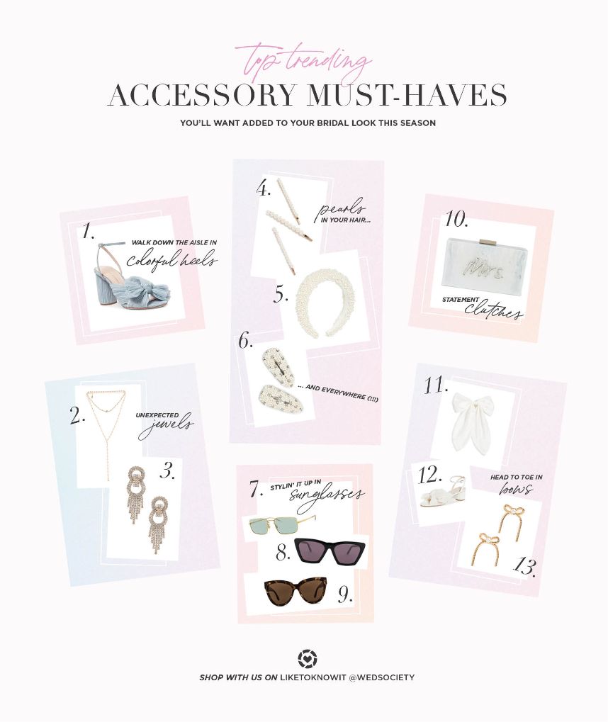 Top Trending Accessory Must-Haves to Add to Your Bridal Look This Season
