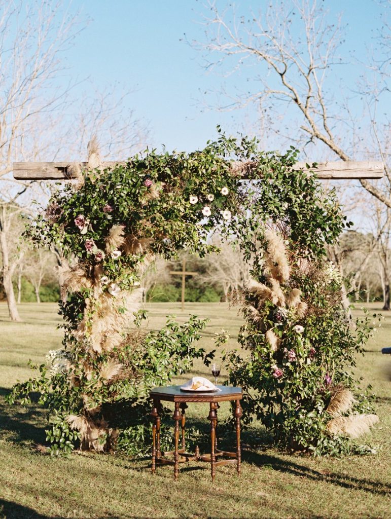 pampas grass altar