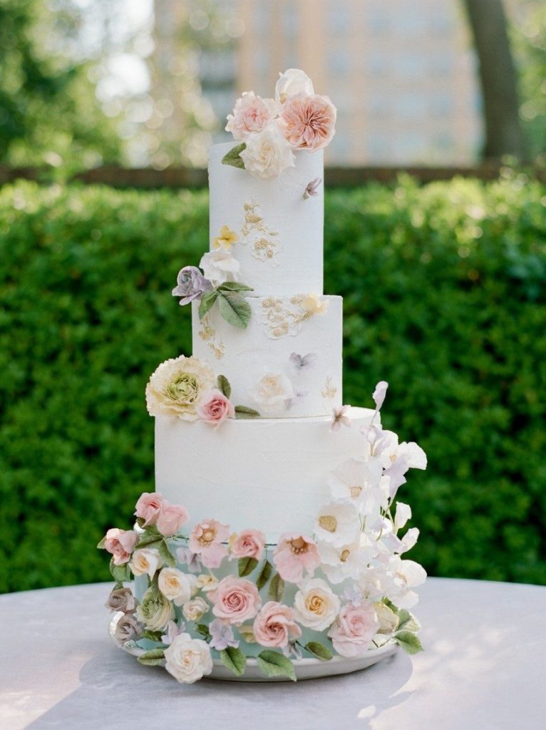 french country wedding vignette showing how guest count can affect wedding budget