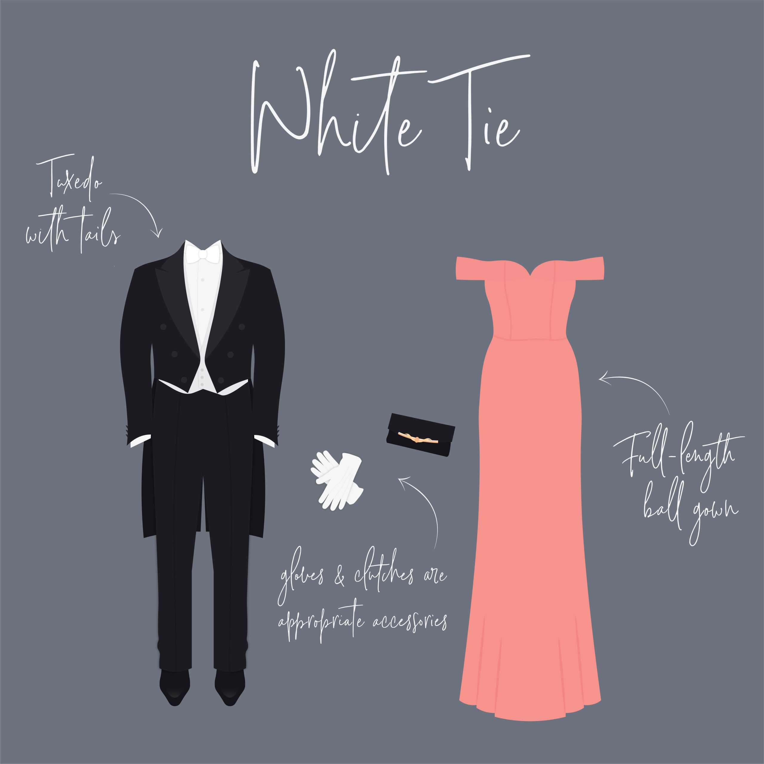 white tie dress code