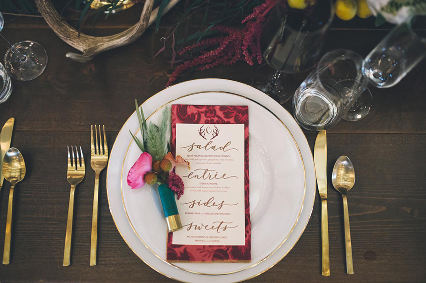 wedding menu