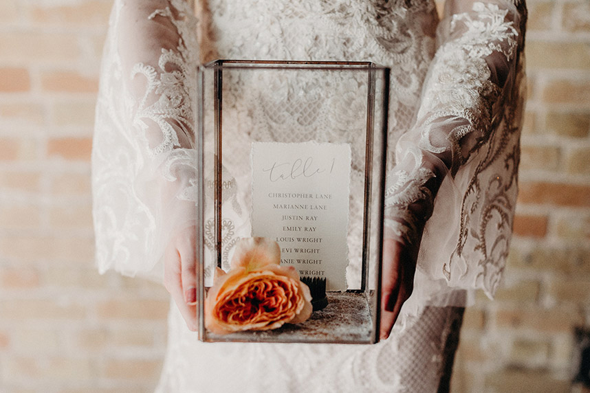 wedding table number