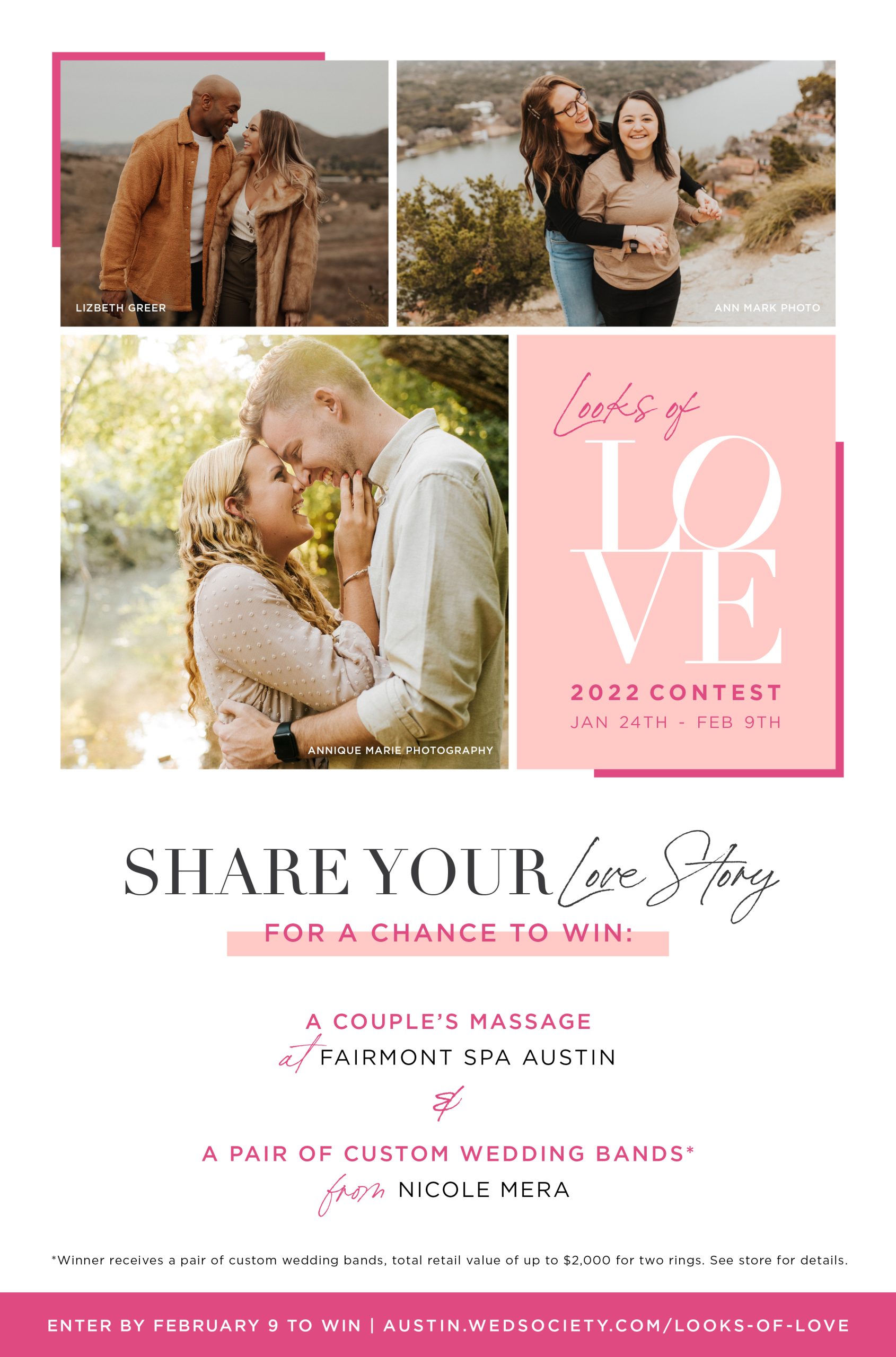 Brides of Austin looks of love contest