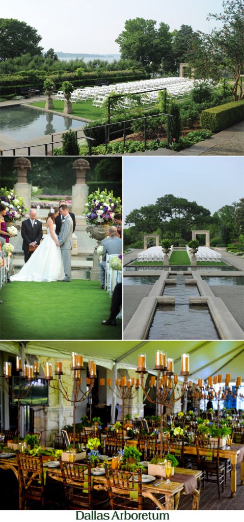 Dallas wedding and reception venue the Dallas Arboretum 