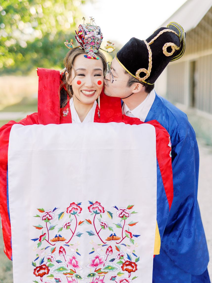 Korean Traditions Tie into Alice And Anthony's Korean-American Wedding, image size:858x1144