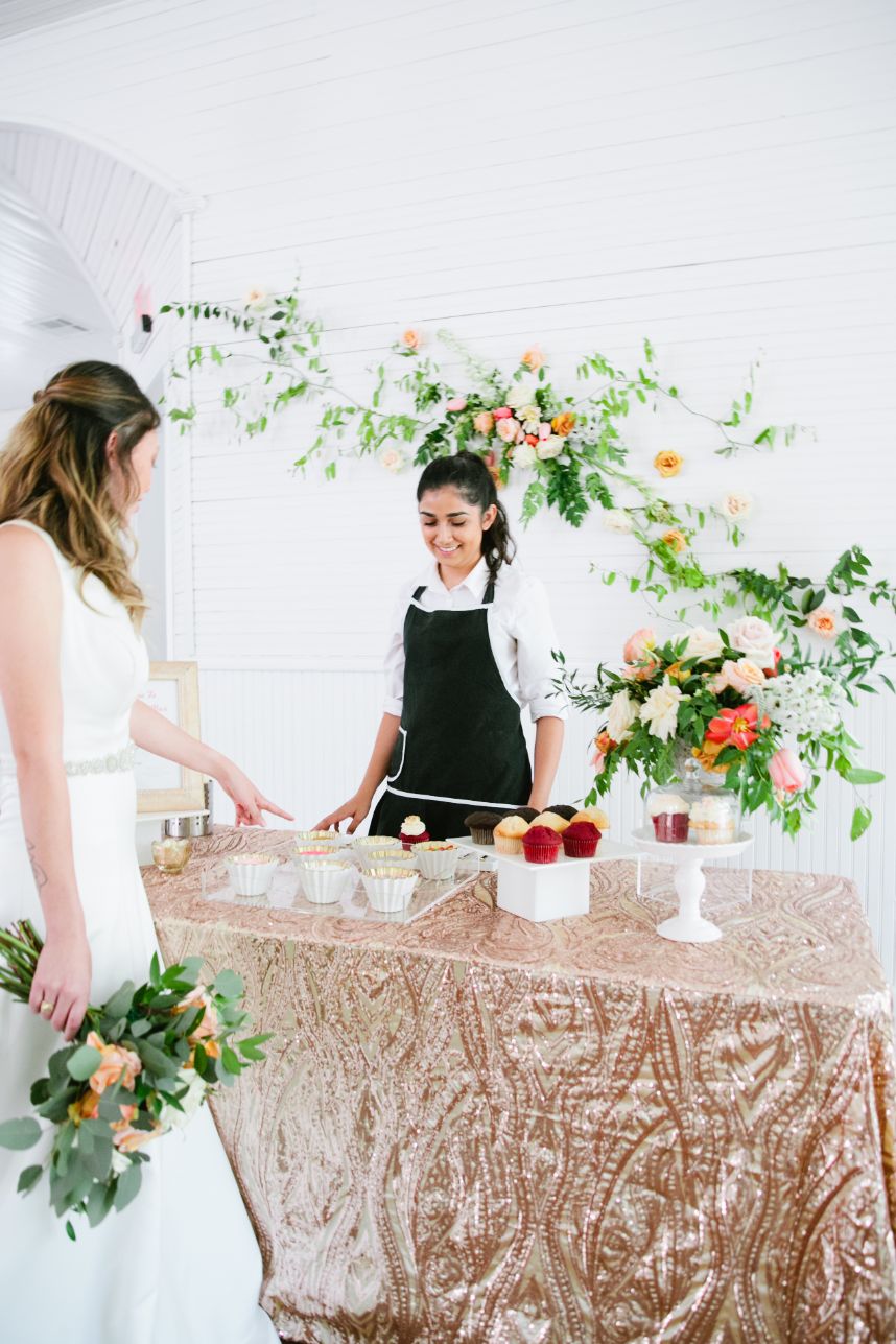custom wedding cupcake bar