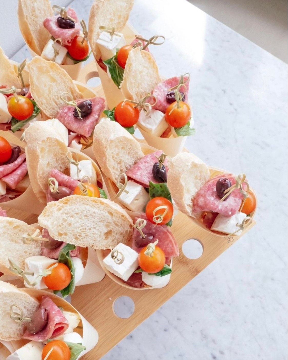 charcuterie cones