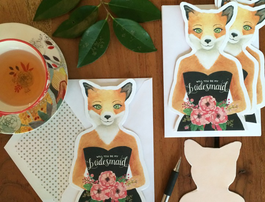 bridesmaid invitations