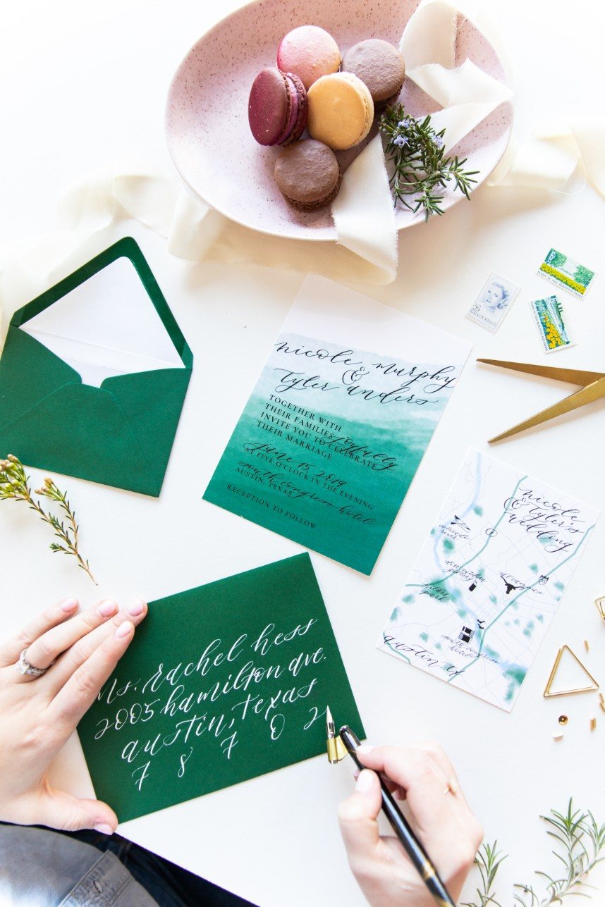 invitation suite by austin invitation designer design to flourish