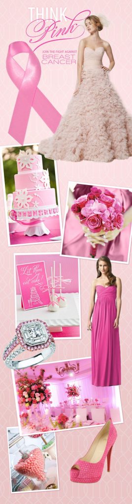 Brides of North Texas Breast Cancer Awareness Month pink wedding inspiration 