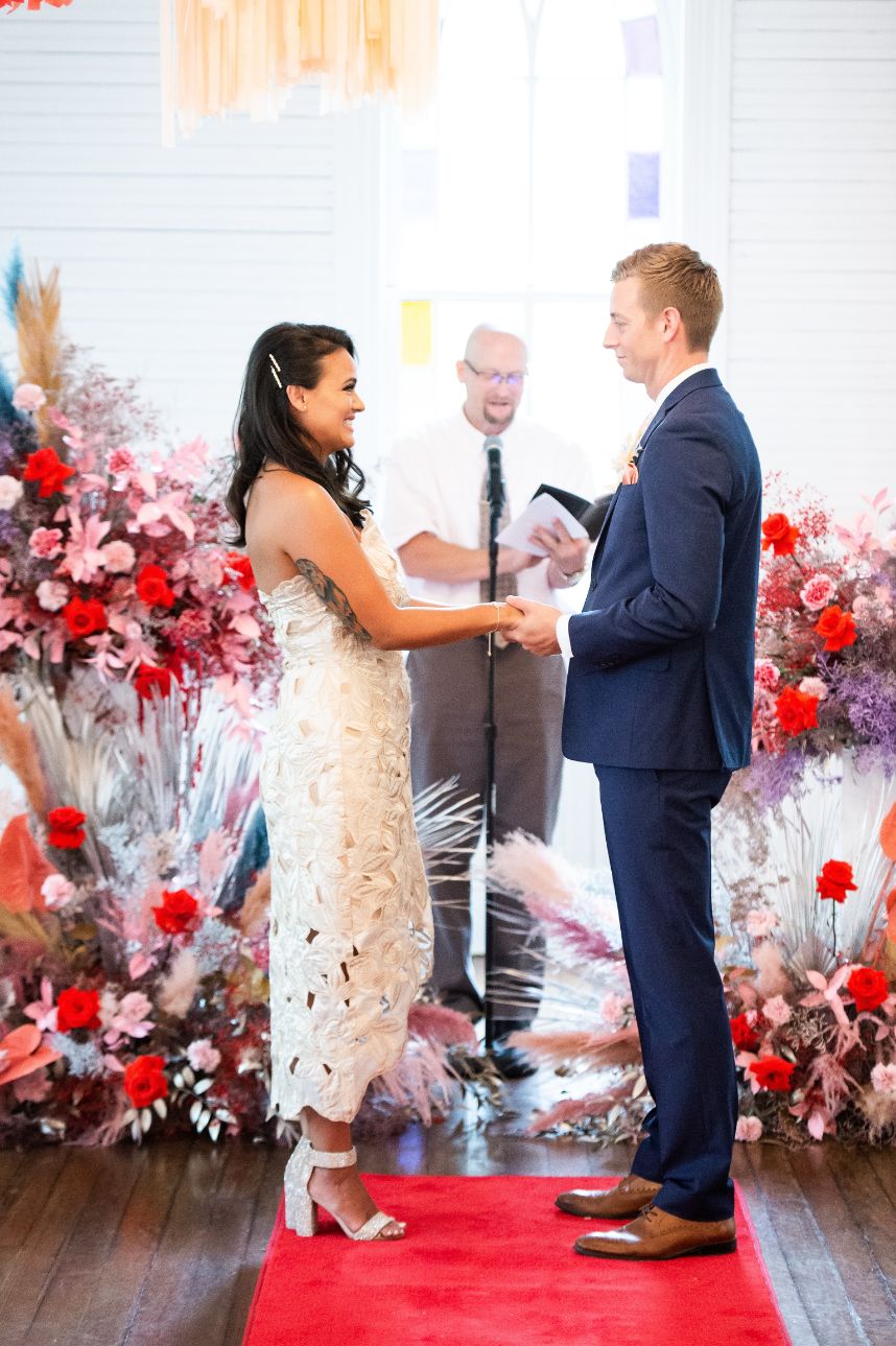 These Couples Eloped in a Vegas Style Pandemic Pop-Up Event