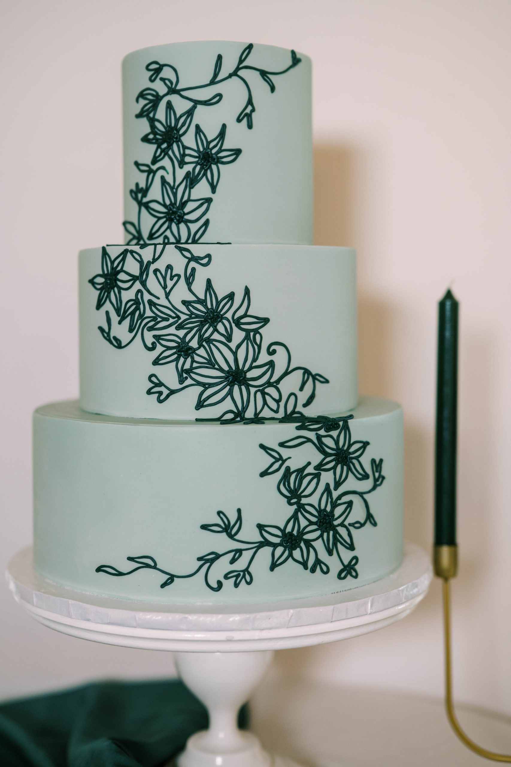 flower cake piping