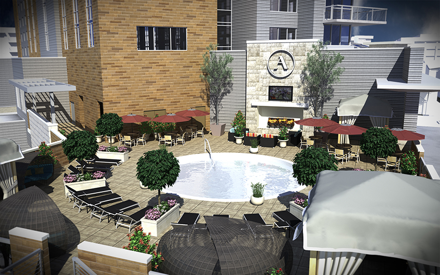 Archer Austin Pool Deck Aerial