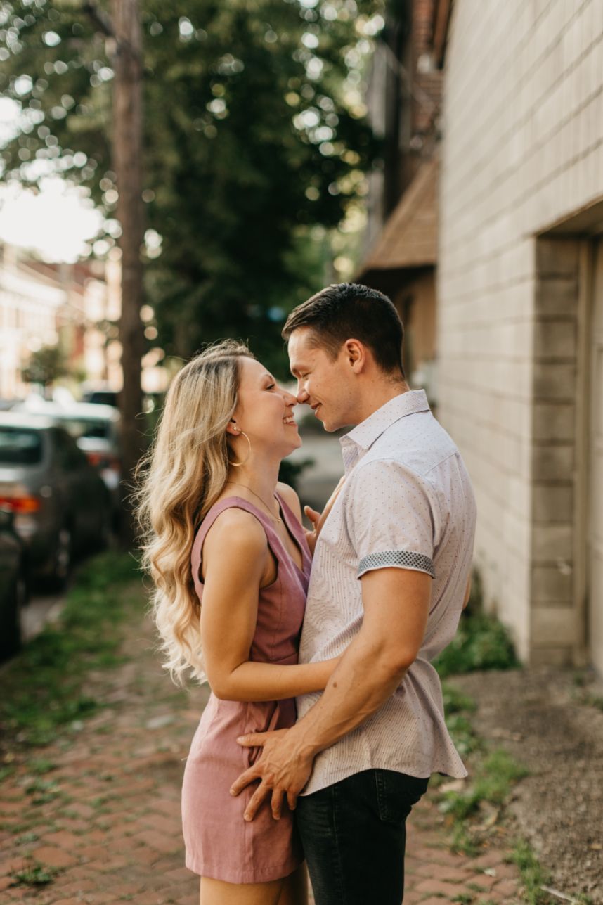 engagement session with wedding photographer