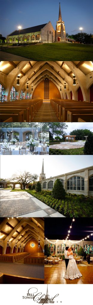 Fort Worth wedding and reception venue the Belltower Chapel & Garden