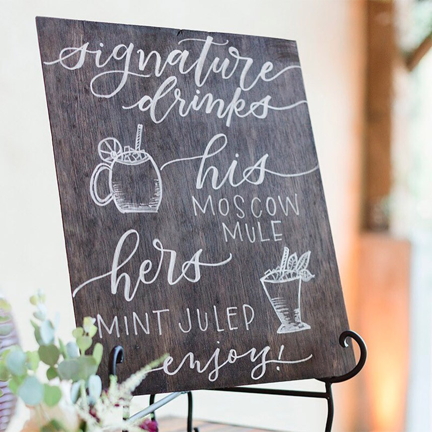 wedding signage