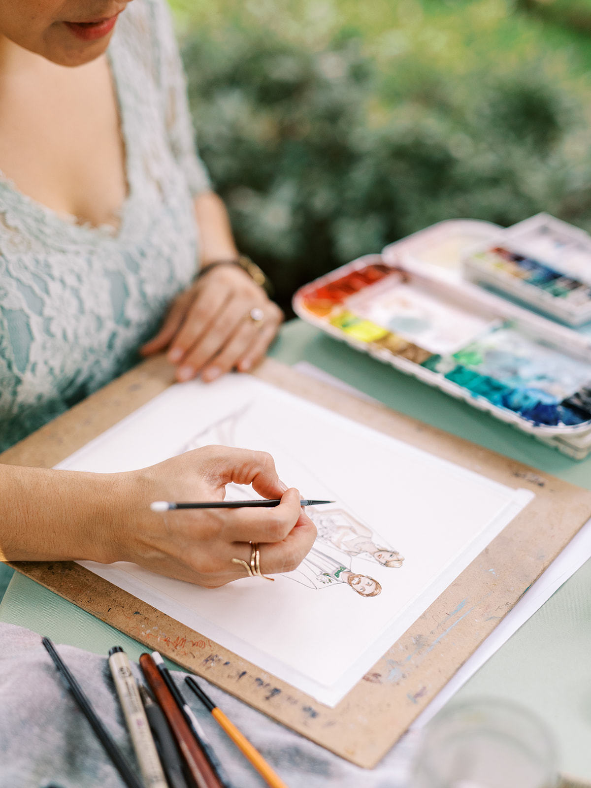 live wedding illustration