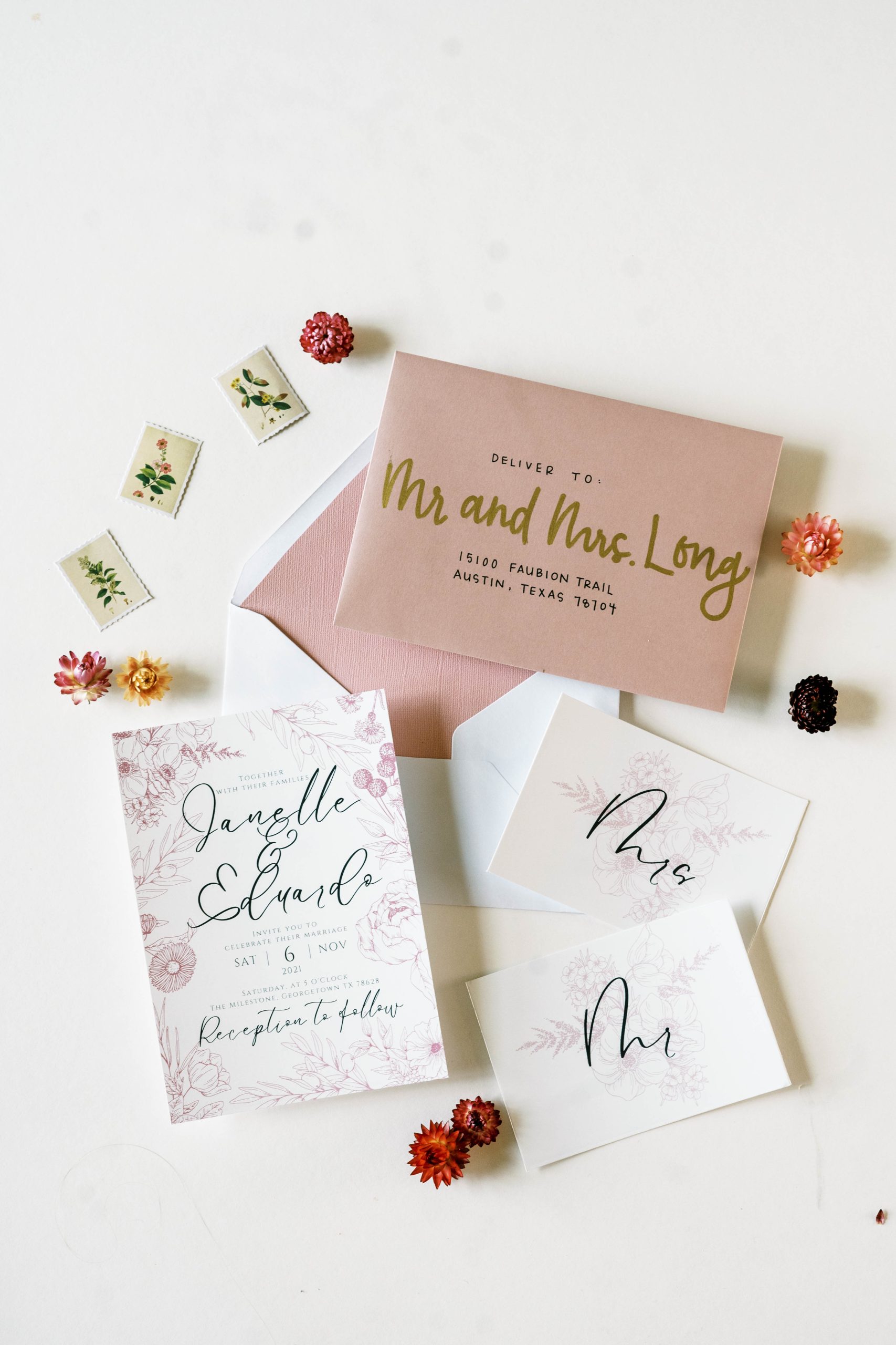 cakes and invitations