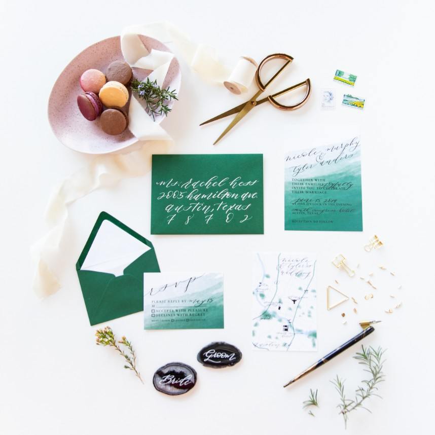 invitation suite by austin invitation designer design to flourish