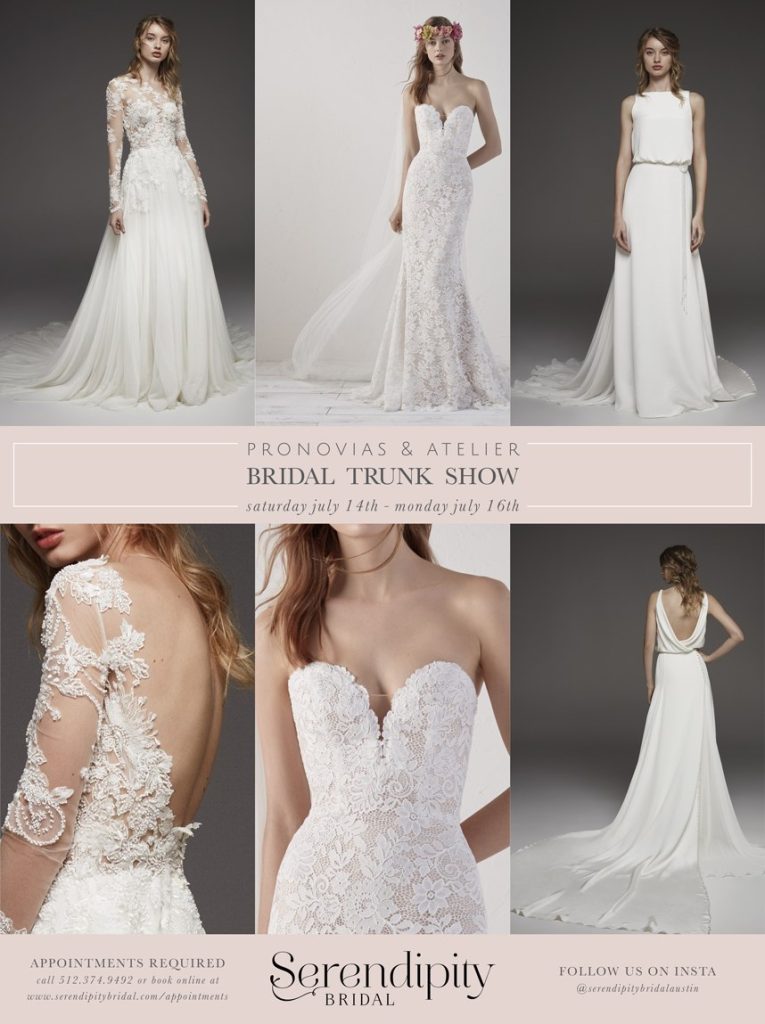 pronovias atelier trunk show