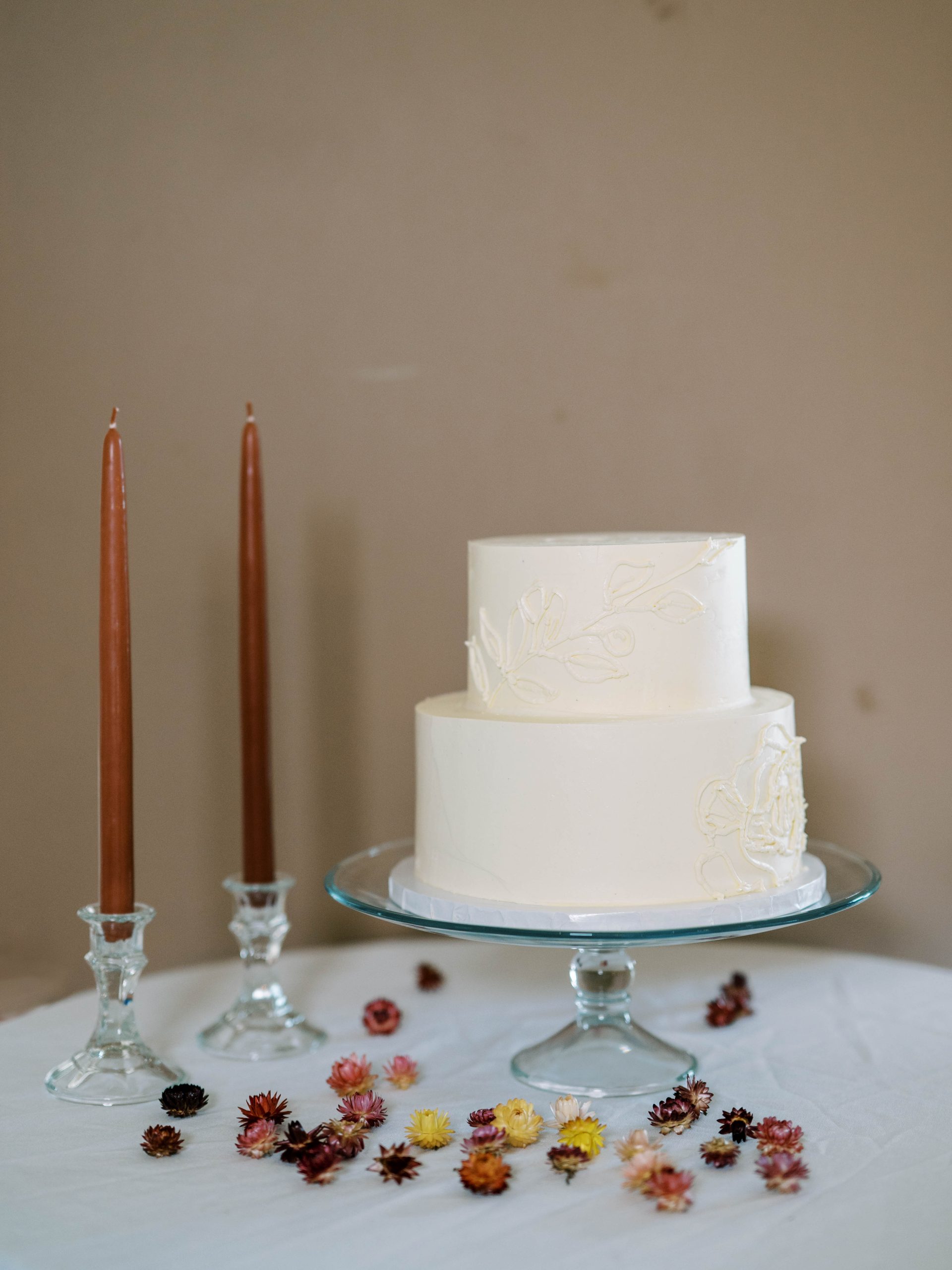boho wedding cake