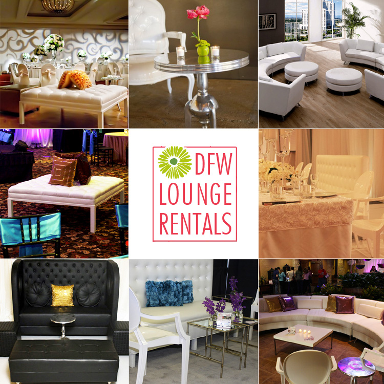 Dallas Fort Worth wedding decor and rentals DFW Lounge Rentals