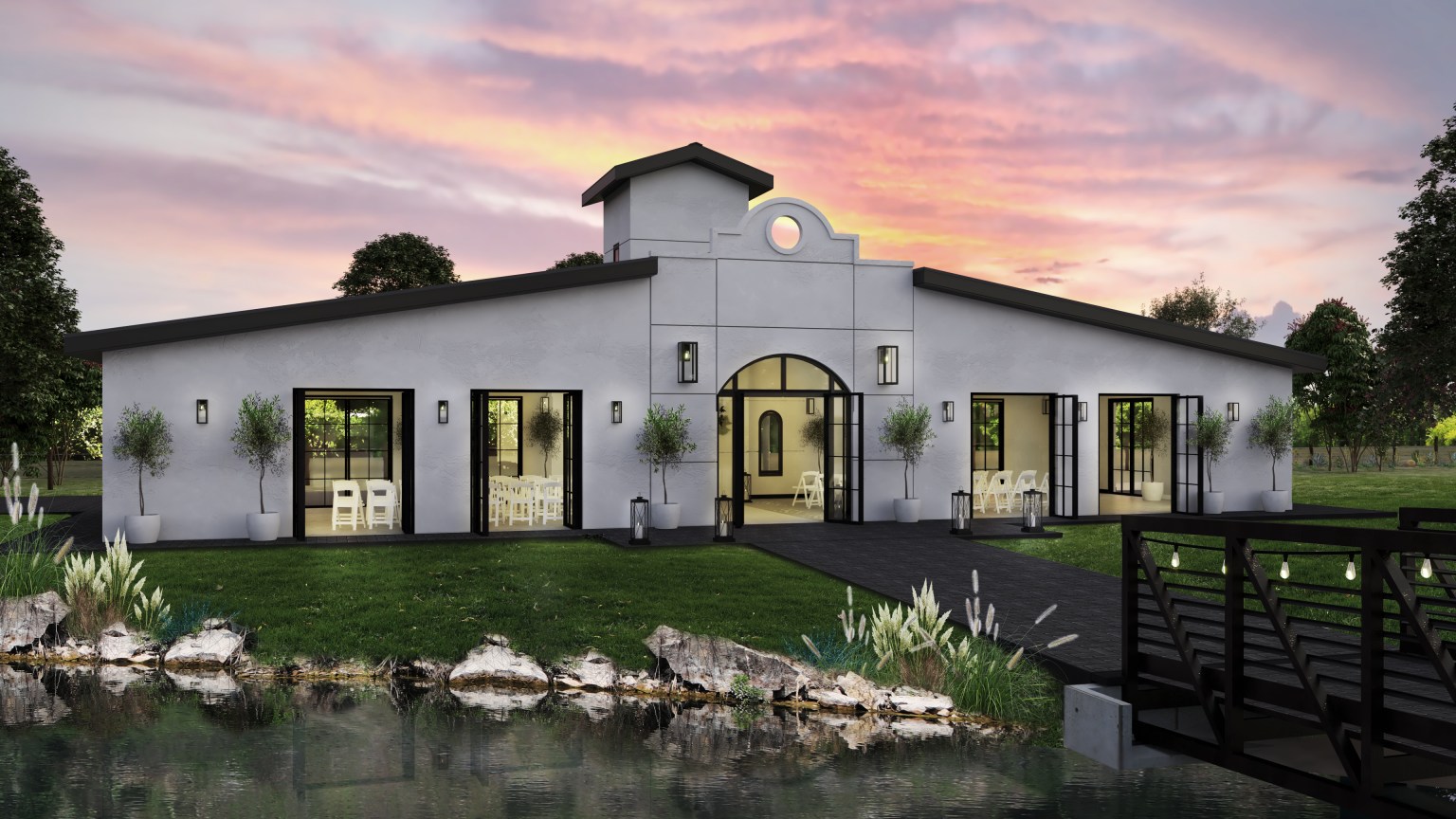 walking into the chapel at rosebridge estate