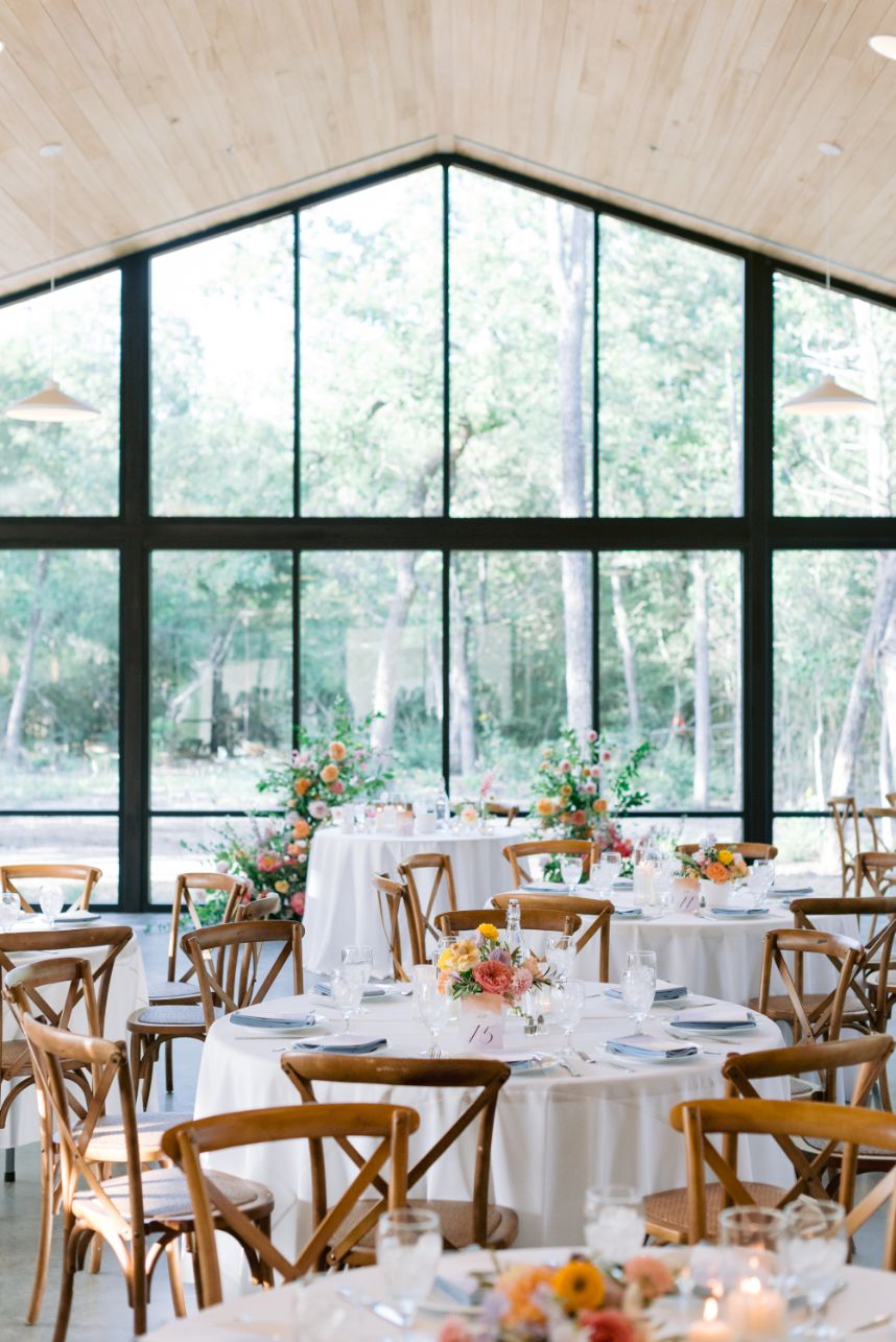 colorful barn wedding