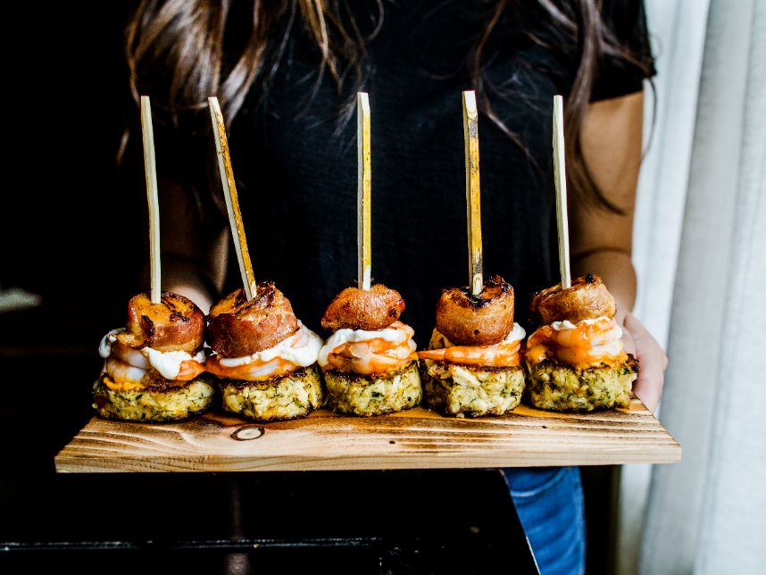 dishes from elite austin wedding caterers