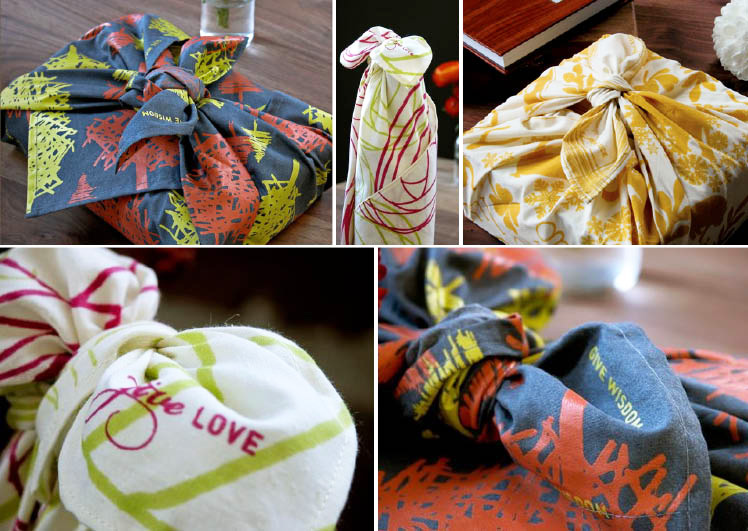 Reusable gift wrap from Chewing the Cud available at Byrd and Bleecker in Fort Worth, Texas