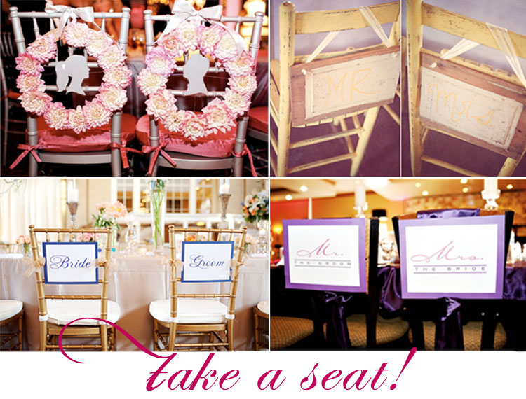 Take a Seat, Creative Ways to Decorate for Your Wedding Reception