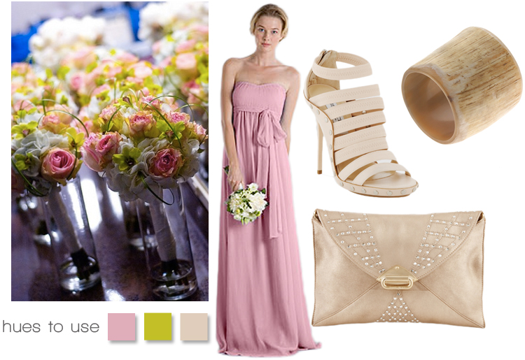 wedding ideas for pink, green and taupe, Brides of North texas