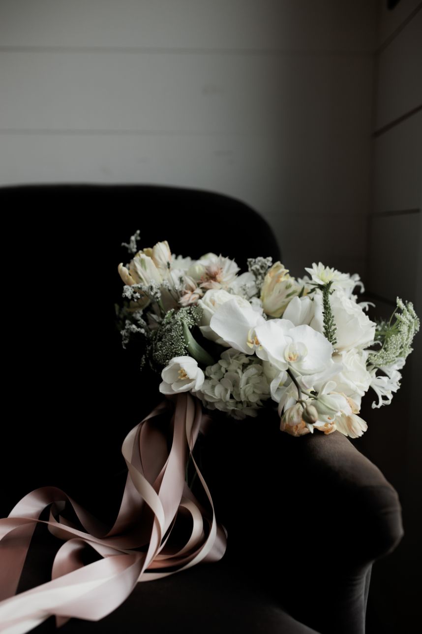 dr delphinium orchid bouquet