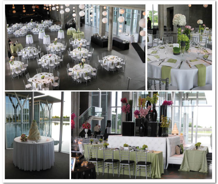 Cafe Modern, located in the Modern Art Museum of Fort Worth, is available for Texas wedding receptions